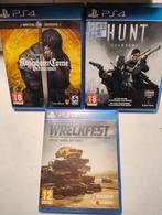 Kingdom Come Deliverance, Wreckfest, Hunt Showdown, Spelcomputers en Games, Games | Sony PlayStation 4, Avontuur en Actie, 1 speler