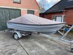 Garda 430 met Honda 6pk en trailer visboot motorboot, Watersport en Boten, Ophalen, Gebruikt, Tot 10 pk, 3 tot 6 meter