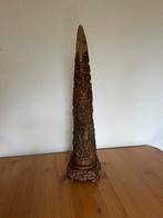 Oude olifantstand van imitatie ivoor (goud/bronskleur), Antiek en Kunst, Ophalen of Verzenden