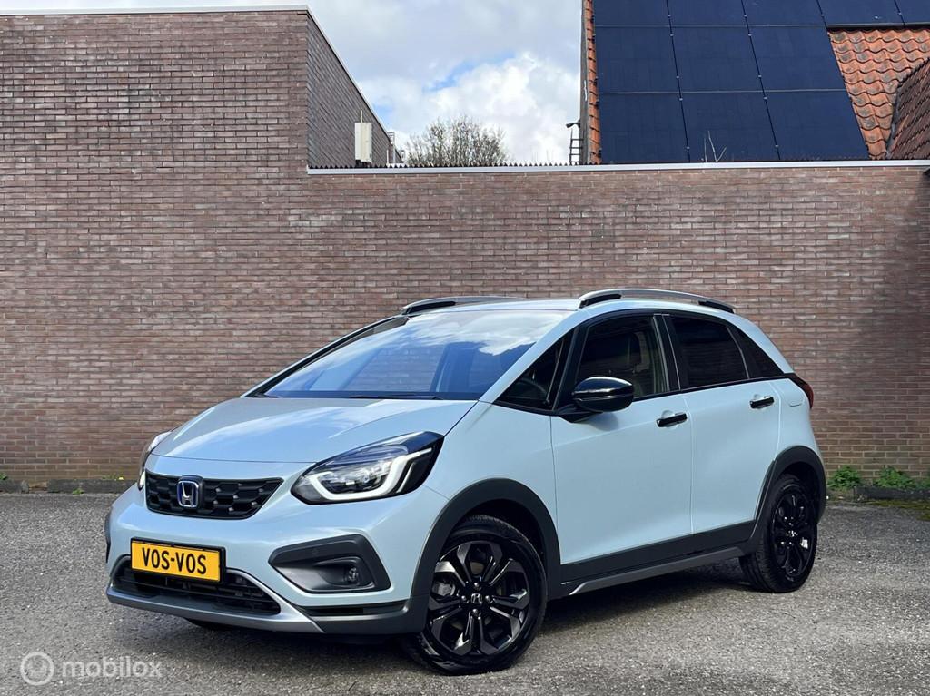 Honda Jazz 1.5 Advance Crosstar| FabriekGARANTIE| Fjord Mist, Auto's, Honda, Adaptive Cruise Control, 4 cilinders, Blauw, 122 pk