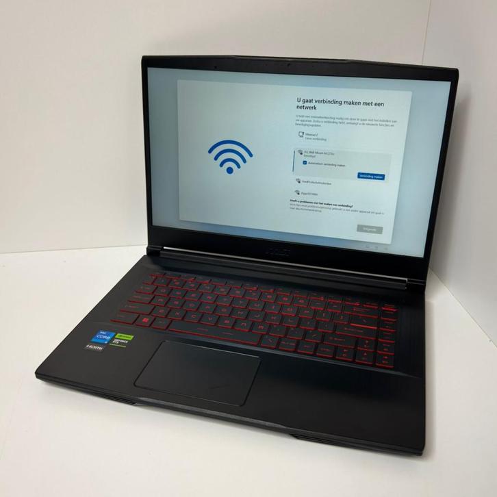MSI GF63 Thin 11UC-453NL | Core i5 | 16GB | 512SSD | RTX3050, Computers en Software, Windows Laptops, Zo goed als nieuw