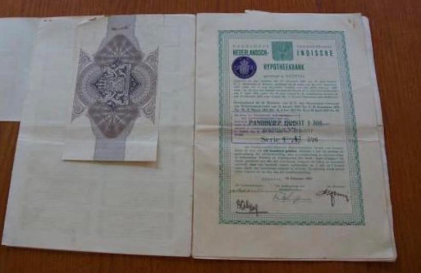 Pandbrieven Nederlandsch-Indische Hypotheekbank, Ophalen of Verzenden, Aandeel