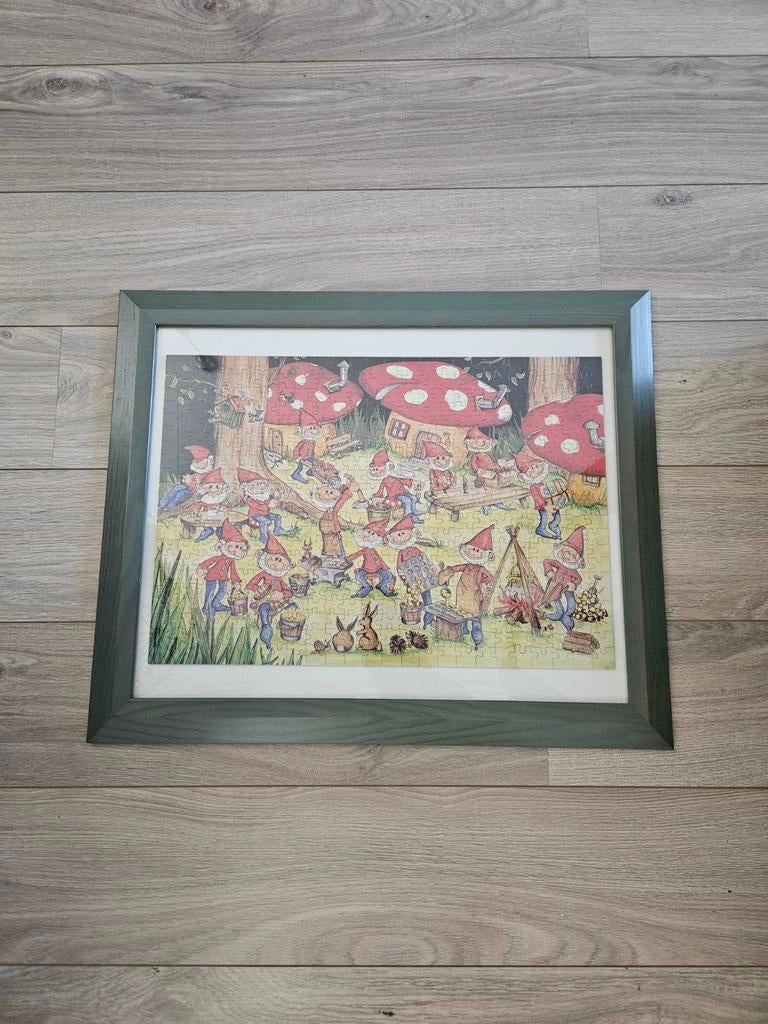 Kabouter puzzel lijst, Ophalen, 10 tot 50 stukjes, Zo goed als nieuw