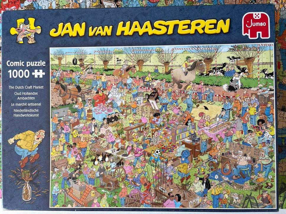 Jan van Haasteren puzzel 1000 stukjes - Compleet, Ophalen, 500 t/m 1500 stukjes, Gebruikt, Legpuzzel