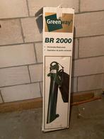 Greenway BR 2000 Bladzuiger - Slechts 1x gebruikt!, Tuin en Terras, Met opvangzak, Handgedragen, Zo goed als nieuw, Elektrisch