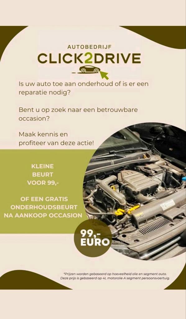 Onderhoud en reparaties Auto en Camper, KL beurt v.a 99,-!, Diensten en Vakmensen, Auto en Motor | Monteurs en Garages