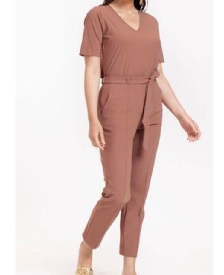 Studio Anneloes May bonded trousers chocolate, Bruin, Maat 42/44 (L), Ophalen of Verzenden, Zo goed als nieuw