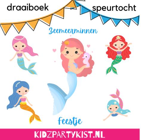 Zeemeermin feestje, draaiboek met speurtocht en spelletjes, Ophalen, Nieuw