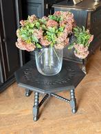 Brocante laag tafeltje vintage plantentafel bijzettafel VdlM, Ophalen