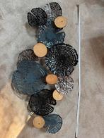 Wanddecoratie in metaal en hout, Huis en Inrichting, Woonaccessoires | Wanddecoraties, Ophalen, Zo goed als nieuw