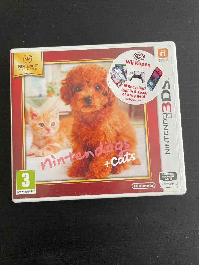 Nintendogs + cats voor Nintendo 3DS, 1 speler, Ophalen of Verzenden, Zo goed als nieuw, Vanaf 3 jaar