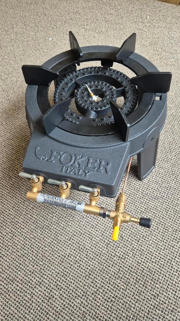 Foker wok brander op gas, Tuin en Terras, Buitenkeukens, Nieuw, Gas, Vrijstaand, Ophalen