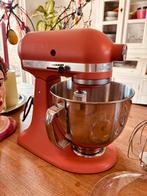 Terracotta KitchenAid mixer, 4 liter of meer, Ophalen of Verzenden, Zo goed als nieuw, 3 snelheden of meer