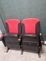 Bioscoopstoelen - Collector's item, Huis en Inrichting, Stoelen, Ophalen, Stof, Gebruikt, Twee