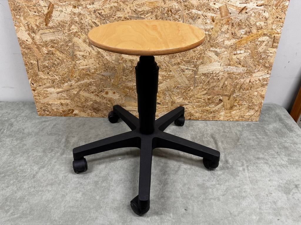 Topstar TEC 60 Werkkruk /Tabouret – Beukenhout – ZGAN - ReK4, In hoogte verstelbaar, Ophalen of Verzenden, Zo goed als nieuw, X