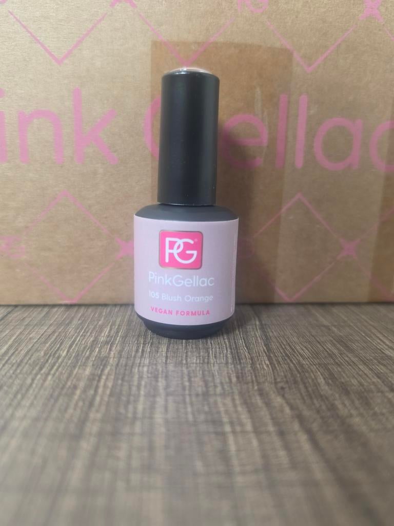 Pink Gellac 105 Blush Orange - Vegan, Sieraden, Tassen en Uiterlijk, Uiterlijk | Cosmetica en Make-up, Gebruikt, Ophalen of Verzenden