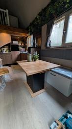 Uitschuifbare eettafel, Ophalen, 100 tot 150 cm, Nieuw, 50 tot 100 cm