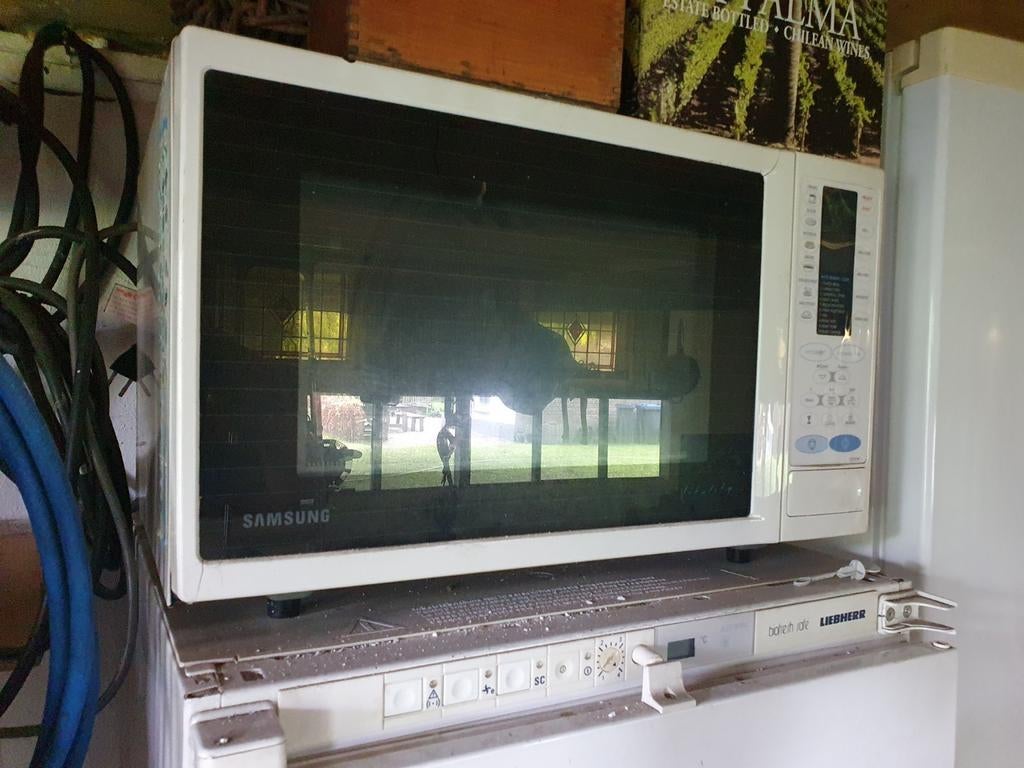 Samsung Magnetron - Wit, Vrijstaand, Ophalen, Gebruikt, Magnetron, 45 tot 60 cm