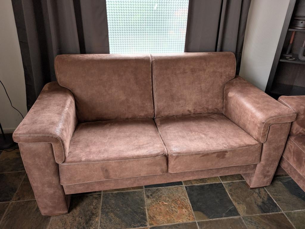 Gratis 2 x 2 zits banken, Ophalen, Gebruikt, Tweepersoons, 75 tot 100 cm