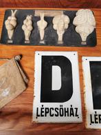 Letter D emaille vintage trappenhuis, Ophalen of Verzenden