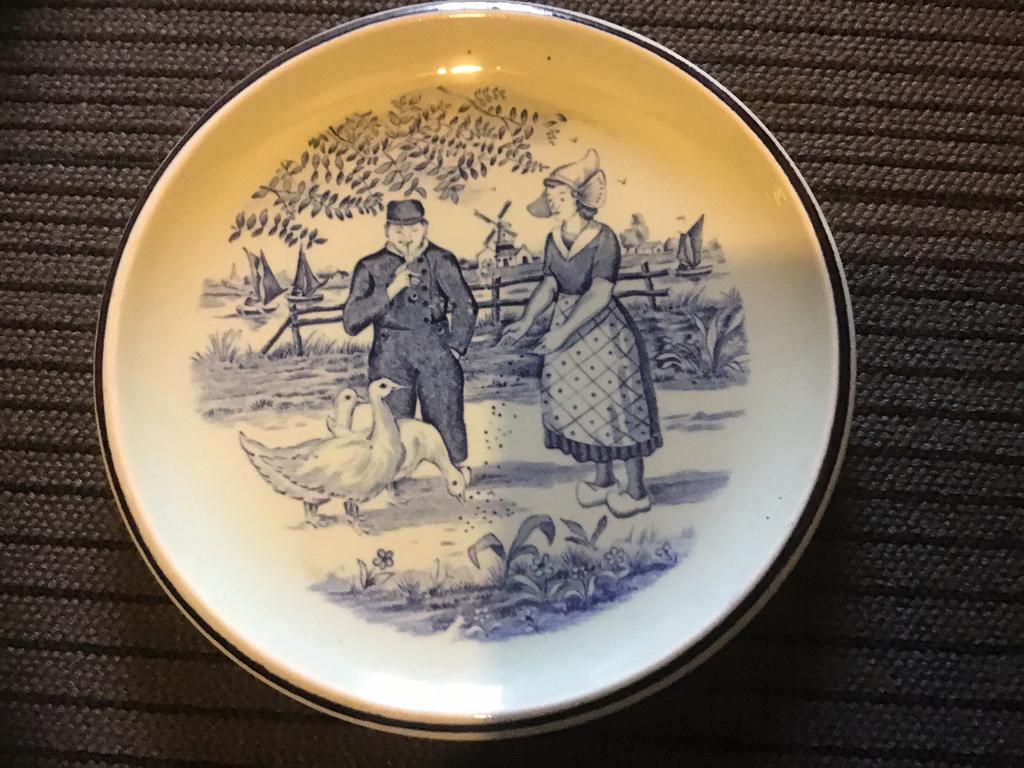 Antiek wandbordje, Ophalen of Verzenden