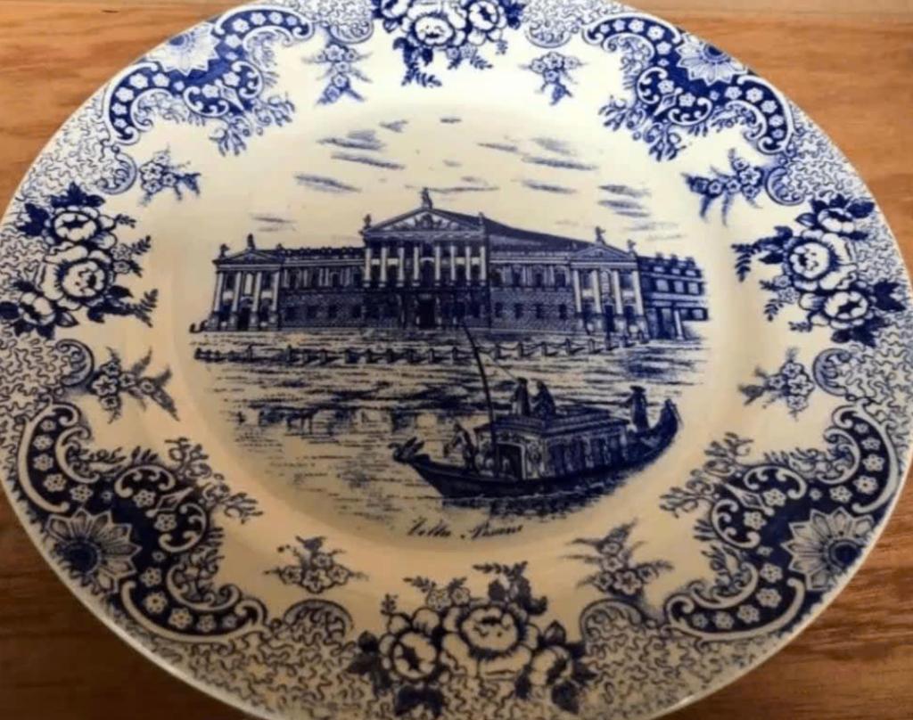 Nuovo Fontebasso - Delfts Blauw Bord - Italië (24 cm), Ophalen of Verzenden
