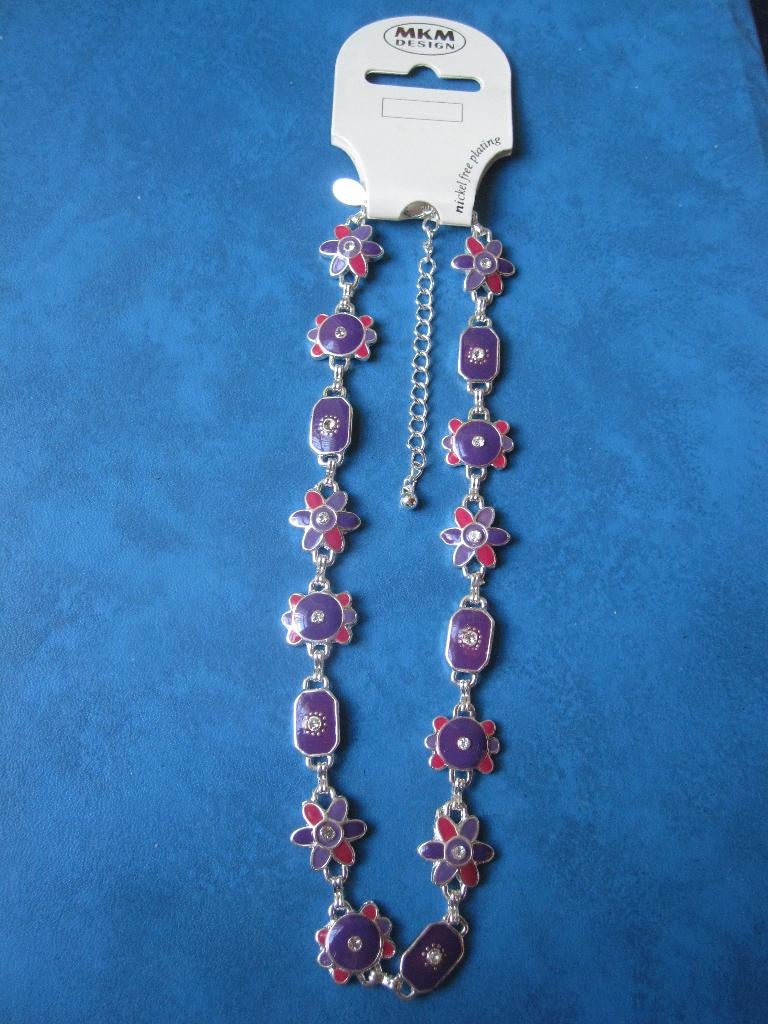 Paarse schakelketting (nieuw), Ophalen of Verzenden, Nieuw, Paars, Overige materialen