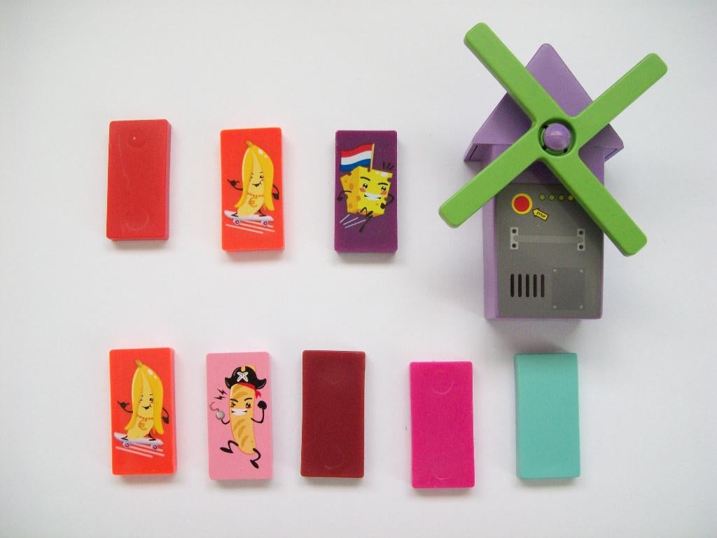 Plus domino challengers 23 stenen + molen, Plus, Ophalen of Verzenden