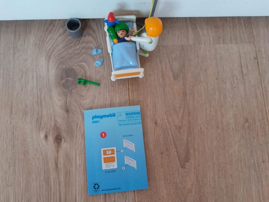 Playmobil City life Ziekenhuiskamer met arts 6661, Ophalen of Verzenden, Zo goed als nieuw, Complete set