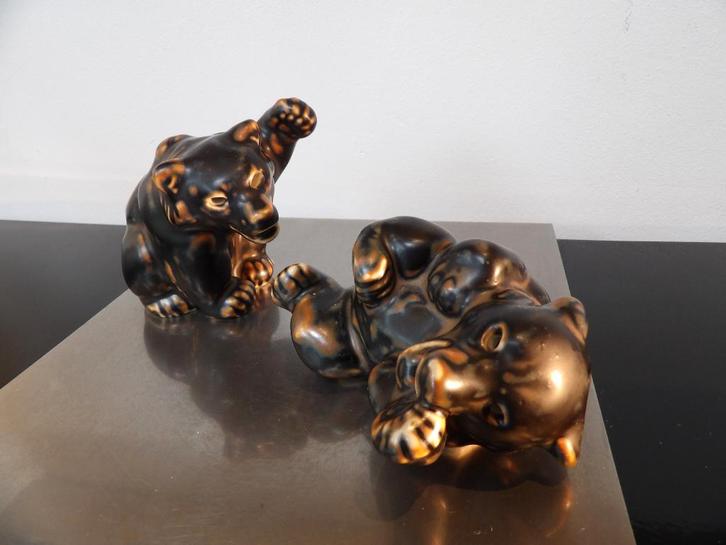 Royal Copenhagen Beren set, Sixties, Antiek en Kunst, Antiek | Porselein, Ophalen of Verzenden