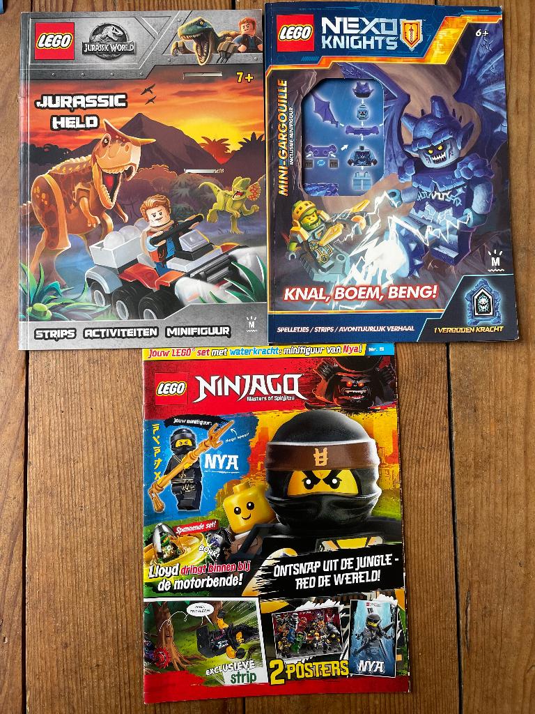 Boekjes Tijdschrift Lego Ninjago Jurassic World Nexo Knights, Ophalen of Verzenden, Zo goed als nieuw, LEGO, Fictie algemeen