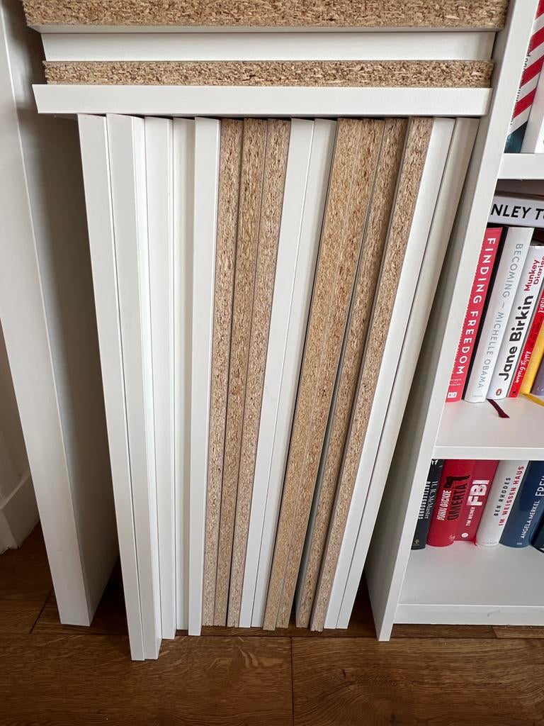Billy Boekenkast Planken Wit 76x28cm (tot 13 stuks), Ophalen, Met plank(en), Gebruikt, 50 tot 100 cm