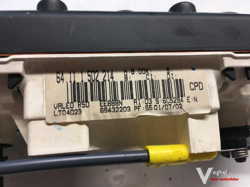 Mini Cooper 1.6 3drs 2002  Kachelbedieningspaneel (airco)  V, Gebruikt, -, -, Ophalen of Verzenden