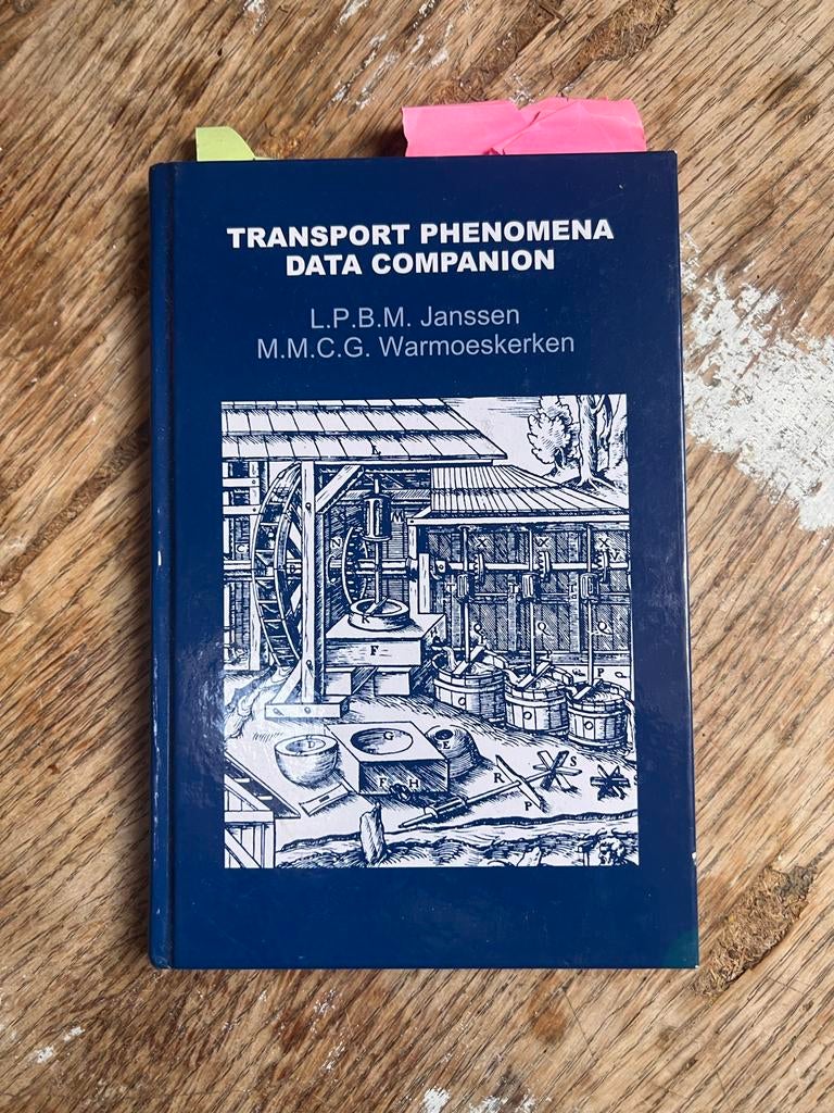 Transport Phenomena Data Companion - L.P.B.M. Janssen, Boeken, Ophalen of Verzenden, Zo goed als nieuw, Overige onderwerpen