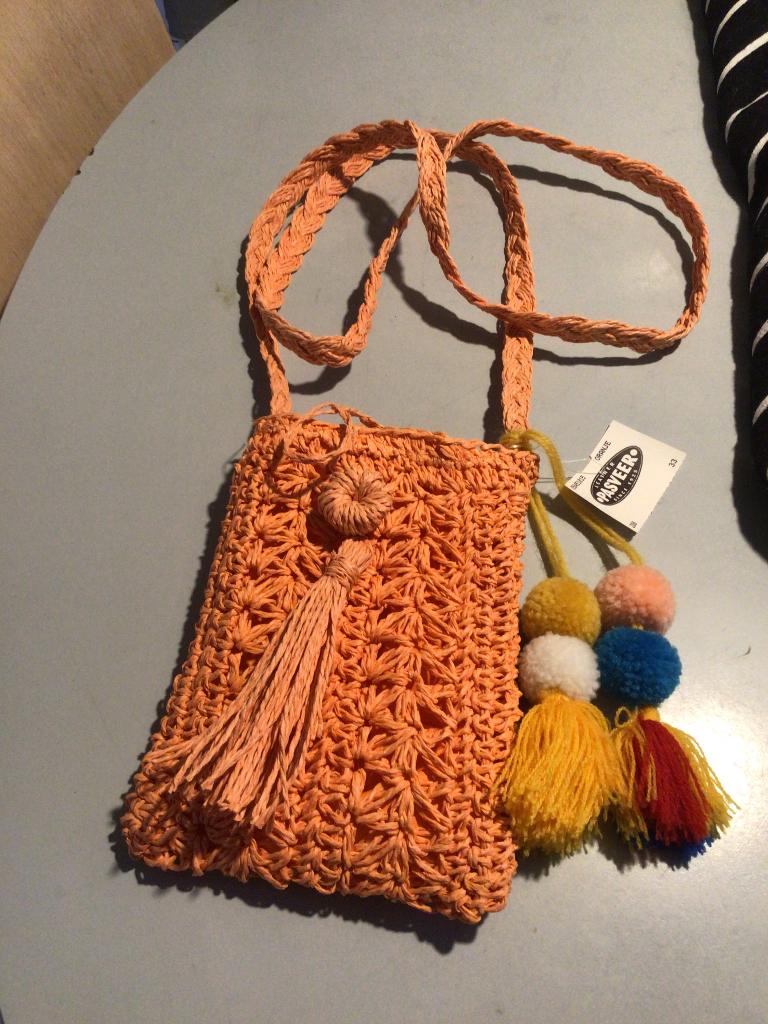 telefoontasje, oranje, Ophalen, Nieuw, Oranje, Schoudertasje