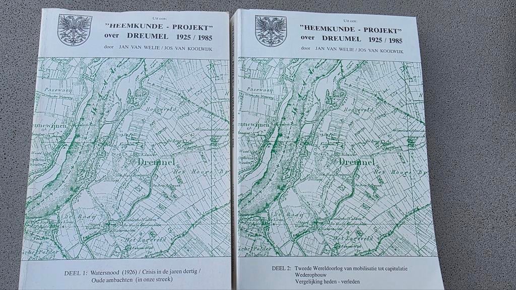 Heemkunde  over Dreumel deel 1 en 2, 20e eeuw of later, Ophalen of Verzenden, Zo goed als nieuw, Jan van Welie/ Jos van Koolwijk