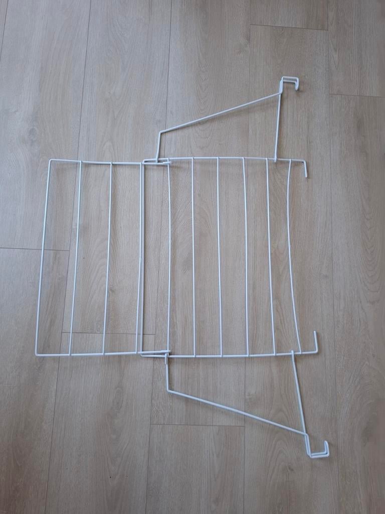 2x Witte metalen wasrekken, Ophalen, Gebruikt