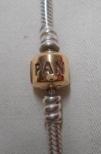 Pandora zilveren ketting met 14 karaat gouden slot nr.381, Verzenden, Zo goed als nieuw, Overige kleuren, Zilver