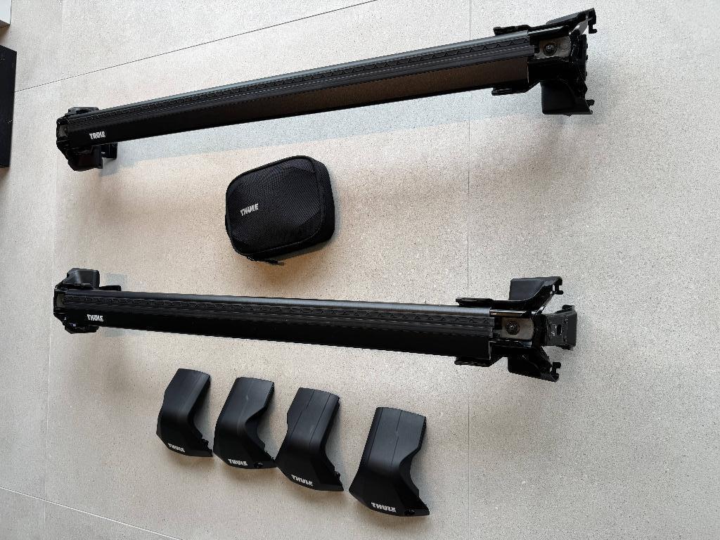 Dakdragers Thule (Zwart) voor Audi A3 (2023 of nieuwer), Auto diversen, Dakdragers, Ophalen, Zo goed als nieuw