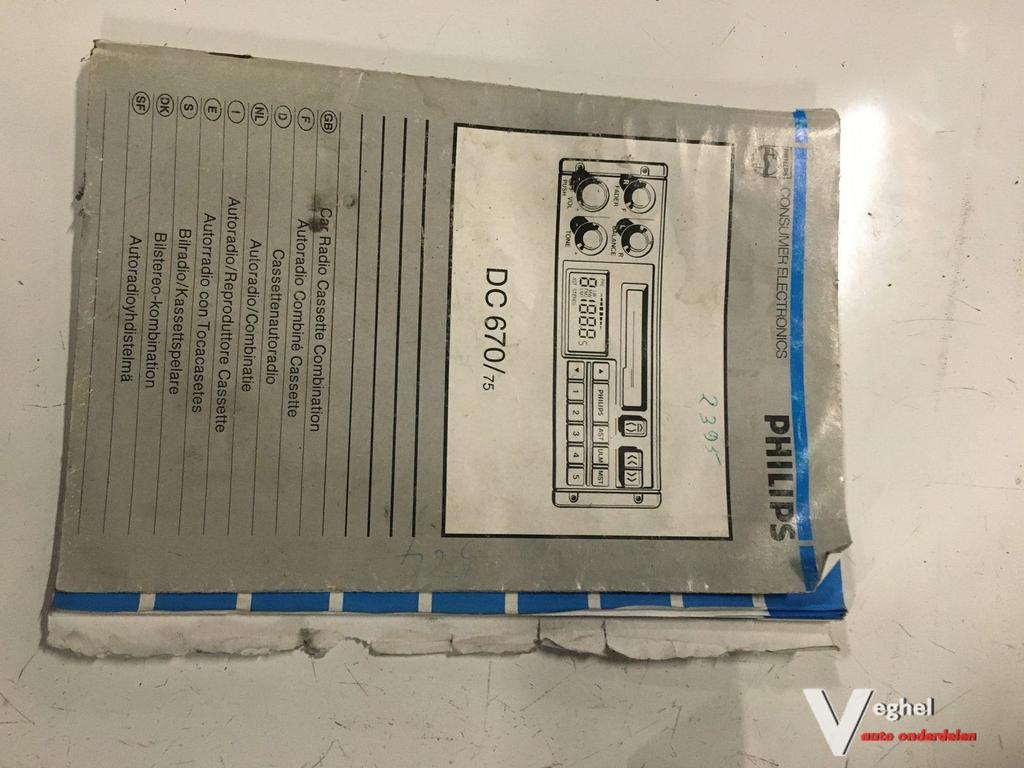 Originele Opel Cassette AutoRadio  Jaren '80, Auto diversen, Autoradio's, Ophalen of Verzenden, -, -, -
