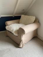 Gratis! EKTORP Tallmyra beige zonder originele kussens, Ophalen, Gebruikt, 75 tot 100 cm, 100 tot 125 cm