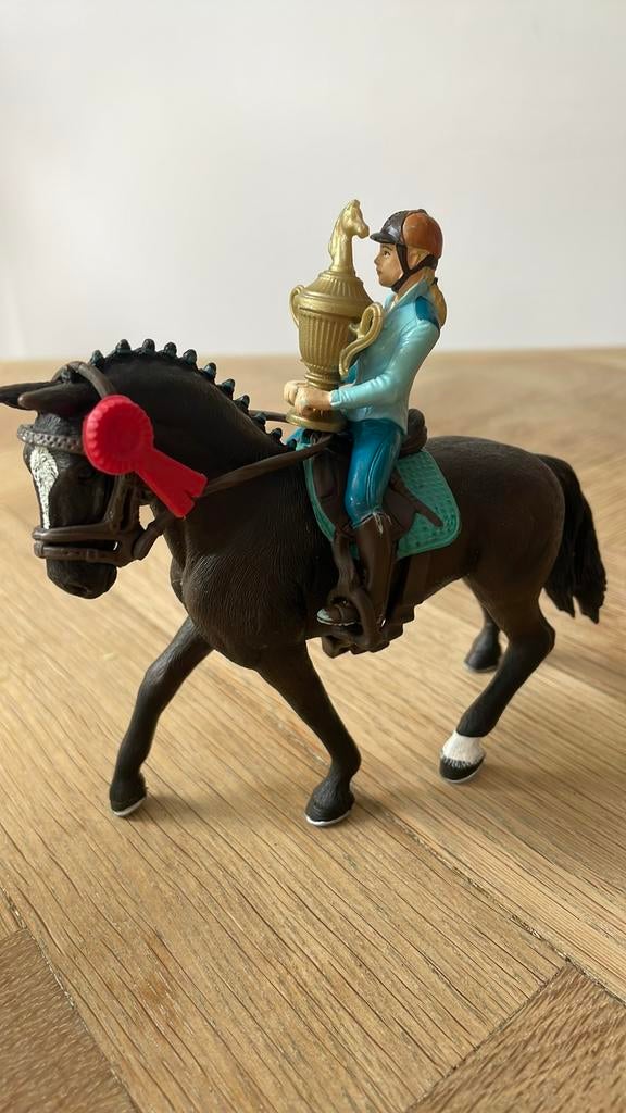 Schleich paard ruiter extra’s, Ophalen, Gebruikt, Paard, Beeldje of Figuurtje