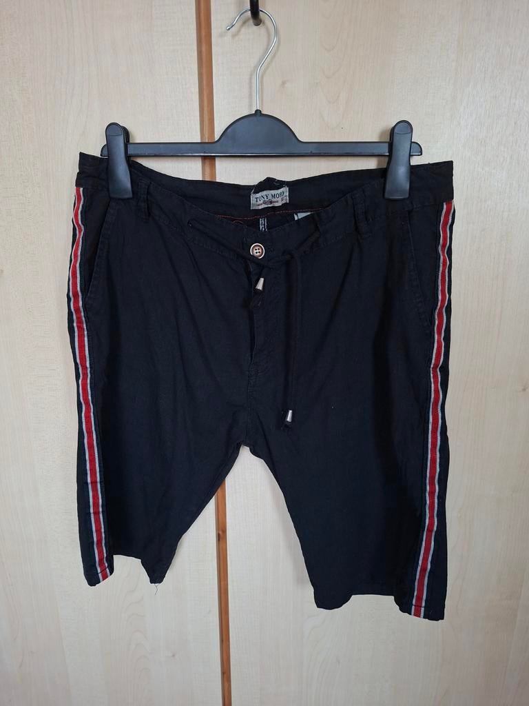 Tonny Morero Linnen Katoen Korte Broek, Maat 48/50 (M), Zwart, Nieuw, Ophalen of Verzenden
