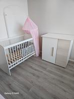 Babykamer set: bed, commode en vintage kast, Ophalen of Verzenden