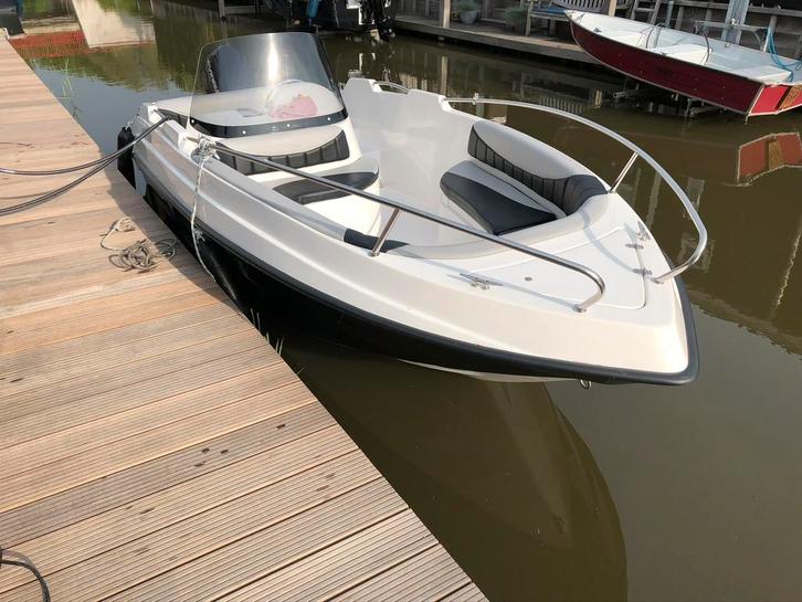 Krüger Stella Consoleboot 2012 met Evinrude 60pk, Watersport en Boten, Motorboten en Motorjachten, Gebruikt, Polyester, Tot 6 meter