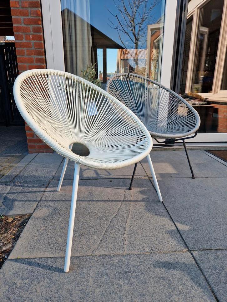 Draadstoel, Tuin en Terras, Tuinstoelen, Gebruikt, Kunststof, Ophalen