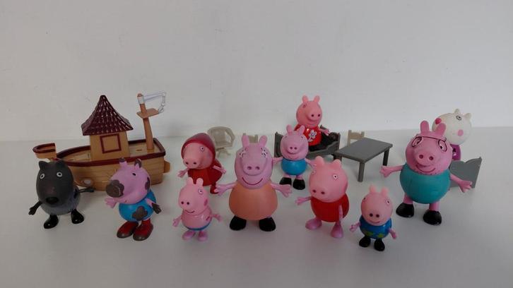 Peppa pig poppetjes set, Verzamelen, Poppetjes en Figuurtjes, Ophalen of Verzenden