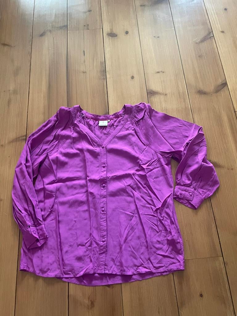 Leuke fuchsiapaarse blouse Peppercorn, maat 40, Ophalen of Verzenden, Zo goed als nieuw, Maat 38/40 (M)