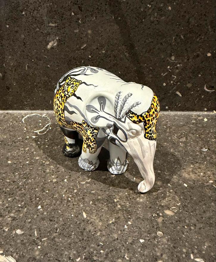 Elephant Parade beeldje 'Leopard', Verzamelen, Beelden en Beeldjes, Zo goed als nieuw, Dier, Ophalen of Verzenden