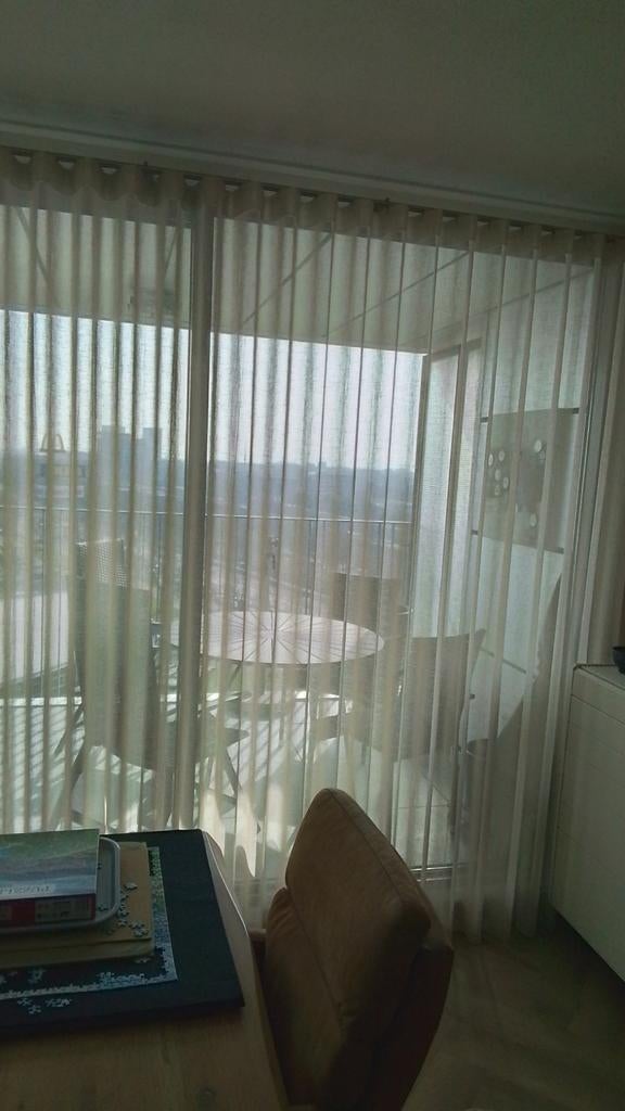 Wave Vitrage, Huis en Inrichting, 200 cm of meer, Beige, Ophalen of Verzenden, Zo goed als nieuw